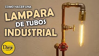 Lámpara de tubos industrial  Estilo Steanpunk [upl. by Borszcz]