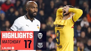 Resumen de Valencia CF vs FC Barcelona 11 [upl. by Otrebide]