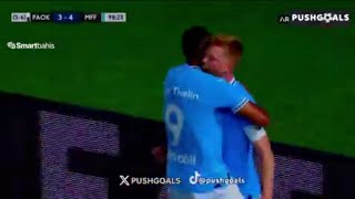 Anders Christiansen Goal PAOK Vs Malmö 34 All Goals Results Extended Highlights [upl. by Ipoillak]