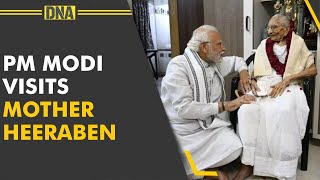 WATCH  PM Modi visits mother Heeraben on her 100th birthday [upl. by Freiman]