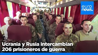 Rusia y Ucrania intercambian 103 soldados por bando mientras sigue la contraofensiva rusa en Kursk [upl. by Anazus584]