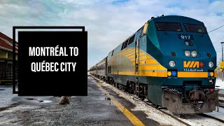 VIA Rail Canada  Montreal to Quebec City Economy Class [upl. by Morrissey]