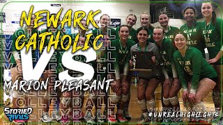 HIGH SCHOOL VOLLEYBALL  Newark Catholic vs Marion Pleasant  HIGHLIGHT [upl. by Notnats]