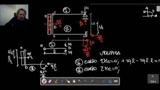 REAZIONI VINCOLARI E DIAGRAMMI DI SOLLECITAZIONE STRUTTURA CON CERNIERA INTERNA [upl. by Gingras181]