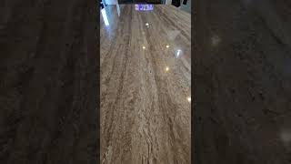 COLORFUL TRAVERTINE TABLE DEEP ALCOHOL STAINS REMOVAL POLISHING AND SEALING SERVICE travertine [upl. by Eseerehc]