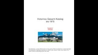 Victorinox Swiss Army Knife complete Catalog until 1970 [upl. by Erdnaek]