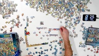 88 European Wonders Puzzle Time Lapse Ravensburger 1000 piece [upl. by Ellevehs620]