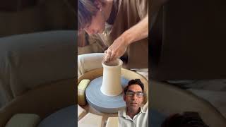 pottery ceramics satisfying clay cooking crepe experiment goldtreasurelife ytshorts [upl. by Edmond50]