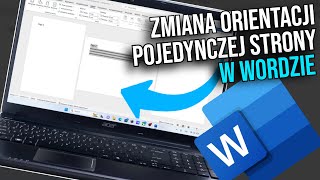 Jak zmienić orientację jednej strony w Wordzie  Jak obrócić jedną stronę w Wordzie  Word [upl. by Pattin]