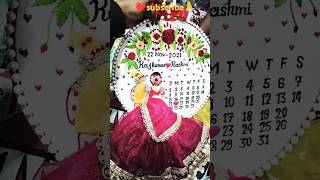 Handmade bridal calendar ❤subscribe comment🙏 [upl. by Dasya648]