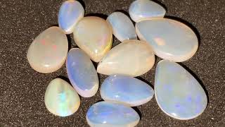 Australian Coober Pedy Opal 12 Pc 1210 Carat G1186 [upl. by Eemla]