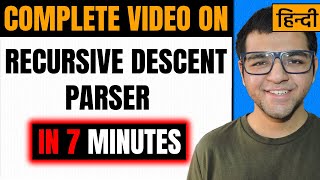 Recursive Descent Parsing in Compiler Design [upl. by Irv]