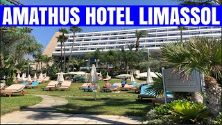 🔴 AMATHUS HOTEL LIMASSOL CYPRUS  MORNING WALKING TOUR [upl. by Sirej93]