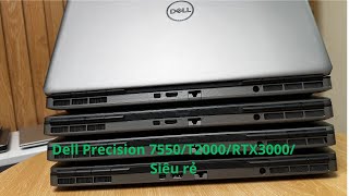 Dell precision 7550 i7 10850Hram32ssd512RTX3000T2000GIÁ RẺ [upl. by Nynnahs]