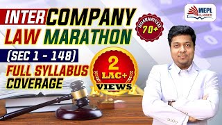 INTER COMPANY LAW Marathon  Sec 1 To 148  For NovDec 22  MEPL Mohit Agarwal [upl. by Annyl713]