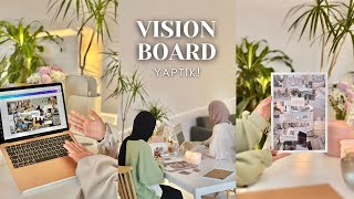 VISION BOARD NASIL YAPILIR  2024 Hedeflerim [upl. by Eenimod]