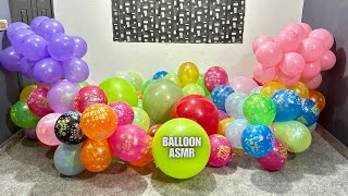 PRINTED THEMED BALLOONS POPPING ASMR VIDEO [upl. by Elttil]