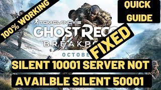 Ghost Recon Breakpoint SILENT 1000b And 50001 FIXED FINALLY Servers Not Available LATEST UPDATE [upl. by Malinin]