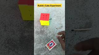 Experiment On Rubiks Cube 🤯🥵Diwali Special ☠️rubikscube shorts viralvideo [upl. by Annwahsal]