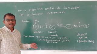 To synthesize Benzanilide from Aniline part A [upl. by Siari]