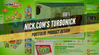 TurboNick Interface Design Nickelodeons Video Platform [upl. by Eannej]