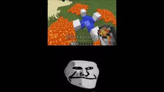 Logicas do minecraft 💀💀 shorts minecraft trollface [upl. by Irmo]