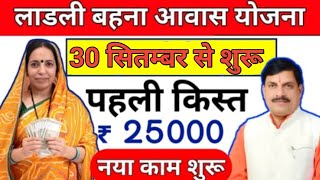 Ladli Behna Awas Yojana Mp 2024 ladli behna awas yojana update  Pm awas Yojana new update [upl. by Eninnaj164]