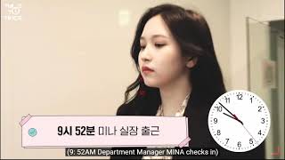 DEPARTMENT MANAGER MINA  TWICE REALITY “TIME TO TWICE” TDOONG Entertainment S2EP1 [upl. by Giovanna]