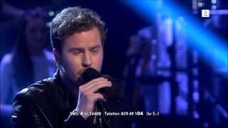 Knut Marius Djupvik  Run Leona Lewis  Snow Patrol The Voice Norway 2013  Finale [upl. by Agostino]