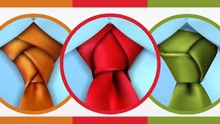 Can YOU Tie These Three Complex Necktie Knots  Crazy Tie Knot Challenge [upl. by Llenrahc445]