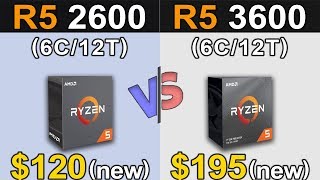 Ryzen 5 2600 Vs Ryzen 5 3600  1080p and 1440p Gaming Benchmarks [upl. by Teiv]