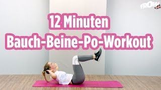 12 Minuten BauchBeineWorkout  Daria zeigt wie einfach es ist fit zu bleiben [upl. by Chemaram]