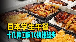 日本学生的午餐，十几种口味，最便宜才10块钱 [upl. by Idid]