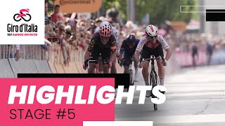 Giro dItalia 2024  Stage 5 Highlights [upl. by Elleinad]