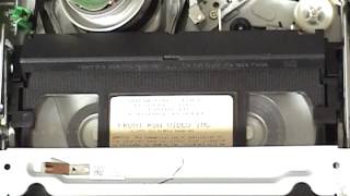 LG V194H DVDVCR combo fastforwardrewind cycle of a T60 VHS cassette [upl. by Rochell917]