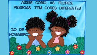 Painel Decorativo para Dia da Consciência Negra [upl. by Ielarol802]