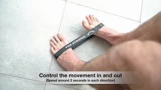 Foot Eversion using Toe Strong resistance bands [upl. by Naneek440]