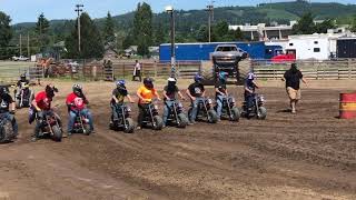 Gambler 500 mini bike race  Monster Truck show Longview WA [upl. by Tristis]