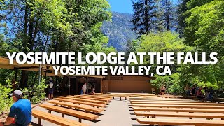 Exploring Yosemite Lodge at the Falls in Yosemite Valley California USA Walking Tour yosenitelodge [upl. by Goldberg]