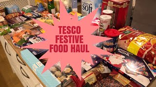 TESCO FAMILY FOOD HAUL  TESCO FAMILY GROCERY HAUL  FESTIVE FOOD SHOP [upl. by Girhiny]