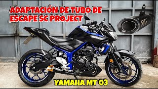 Adaptación SC PROJECT en Yamaha MT O3 [upl. by Daile]