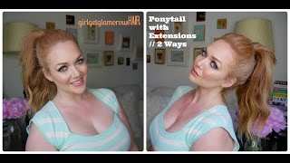 Low ponytail with clipin hair extensions  LUXURY FOR PRINCESS [upl. by Boucher107]