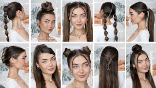 10 EASY HEATLESS BACK TO SCHOOL HAIRSTYLES [upl. by Ahsart]