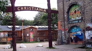 Turismo por el mundo Christiania el barrio libre de Copenhague [upl. by Nerag]