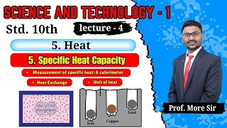 Chapter 5 Heat I Lecture4 I Specific Heat Capacity I Unit of heat I Heat Exchange l 10th Science 1 [upl. by Airot]