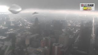 WIVB Tower Cam shows severe weather in Buffalo NY 8524 [upl. by Erdied]