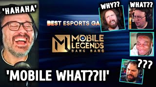 FOREIGN STREAMERS REACTS TO MOBILE LEGENDS BEING NOMINATED ON quotBEST ESPORTSquot AT GAME AWARDS 2024 [upl. by Shaine968]