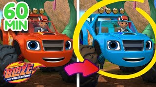 Blazes Best Spot the Difference Games 🔎 60 Minute Compilation  Blaze and the Monster Machines [upl. by Curtis602]