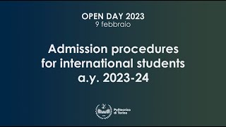 Admission procedures for international students ay 20232024 [upl. by Eimorej893]