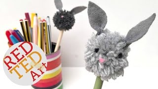 Pom Pom Bunny Pencil Topper [upl. by Jill108]